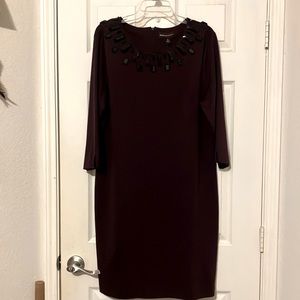 NWOT Dark Purple Dana Buchman dress Sz 16